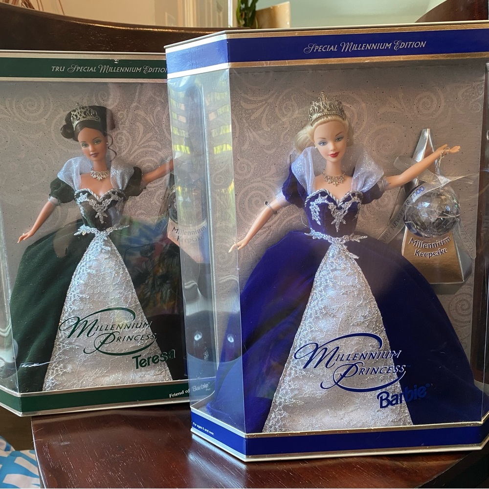 RARE 2000 Millennium Princess Barbie Doll SET, Collector’s Edition, NIB